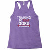 train insaiyan gym training to beat goku or krillin dbz dragon ball z Racerback Tank