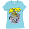 astronaute nerd Ladies Fitted T-Shirt