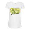 this is fine Maternity Scoop Neck T-shirt