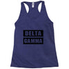 Delta Gamma Black Racerback Tank