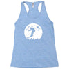 skiier moon moonlight silhouett Racerback Tank