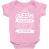 Queens Are Born In October Baby Onesie