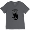 grim kitty V-Neck Tee