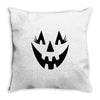beauty face pumpkin Throw Pillow