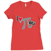 i heart pi day Ladies Fitted T-Shirt