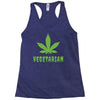Vegetarian Pot Leaf Racerback Tank