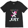 july born unicorns V-Neck Tee