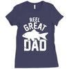reel great dad Ladies Fitted T-Shirt