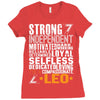 Strong Independent Motivated Leo Ladies Fitted T-Shirt