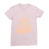 Never Give Up Uterine Cancer Awareness Ladies Fitted T-Shirt