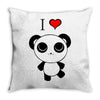 i love panda Throw Pillow