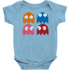 cool retro 80s pacman ghosts video games Baby Onesie