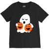pumpkin with boo V-Neck Tee