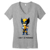 i don't do mornings Women's V-Neck T-Shirt