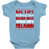 big lips natural hair Baby Bodysuit