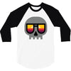sunset skull 3/4 Sleeve Shirt