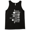 spaceship timeline funny  sci fi star retro wars trek joke cool Tank Top