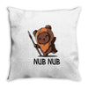 nub nub Throw Pillow