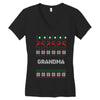 ugly christmas grandma Women's V-Neck T-Shirt