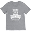 driver picks the music passenger shuts his cakehole V-Neck Tee