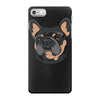 blue and tan frenchie iPhone 7 Case