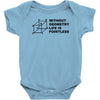 without geometry life is pointless funny math school science nerd geek Baby Onesie