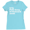 tribe called quest names Ladies Fitted T-Shirt