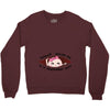September Peeking Out Asian Baby Girl Crewneck Sweatshirt