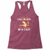 arm in cast Racerback Tank