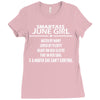 Smartass June Girl Ladies Fitted T-Shirt