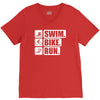 v6 swim bike run V-Neck Tee