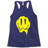 melting acid smiley face Racerback Tank