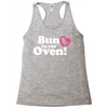 Bun in the Oven with Heart Baby Girl Racerback Tank