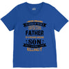 Super Cool Father Of A Freaking Awesome Son V-Neck Tee