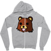 bear meme Zipper Hoodie
