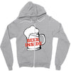 Beer Inside Zipper Hoodie
