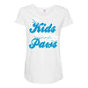 my kids have paws Maternity Scoop Neck T-shirt