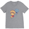 hot bear balloon V-Neck Tee