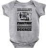 Never Underestimate A Pawpaw With An Engineer Degree Baby Onesie