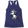 unicorn and human best friends Racerback Tank