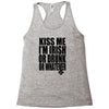 kiss me i'm irish or drunk or whatever t shirt st patricks day funny t Racerback Tank