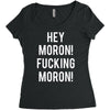 hey moron! 1 Women's Triblend Scoop T-shirt