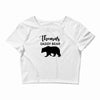 Daddy Bear - Baby Bear Custom Name Crop Top