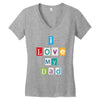 I Love my Dad Women's V-Neck T-Shirt