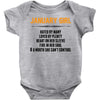 January Girl Hated By Many Baby Onesie