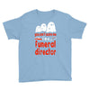 can't scare me halloween funeral direct Youth Tee