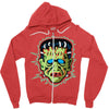 vintage frankenstein mask Zipper Hoodie