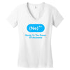 nerdy to the power of awesome Women's V-Neck T-Shirt