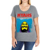 Jaws Parody Lol Skeletor  Myahs Ladies Curvy T-Shirt