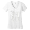 mom lifemom life Women's V-Neck T-Shirt